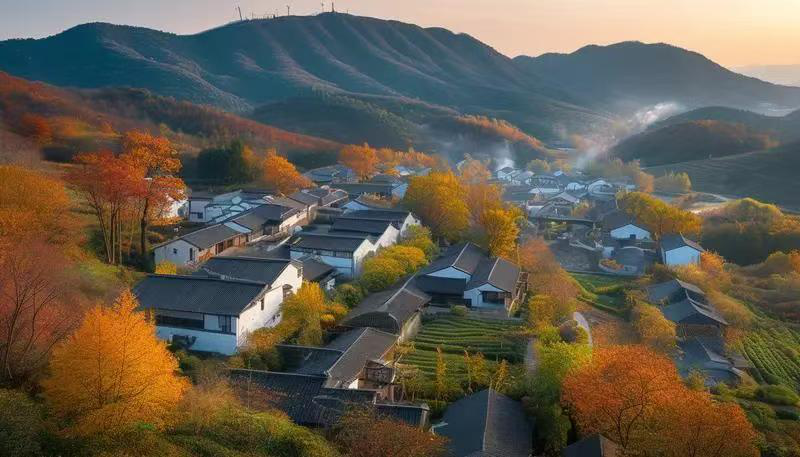 南京江宁黄龙岘茶山团建 一日徒步+采茶体验 江宁牌坊村的治愈系路线